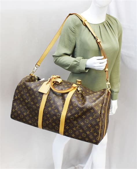 replica lv monogram keepall bag|louis vuitton keepall bag size.